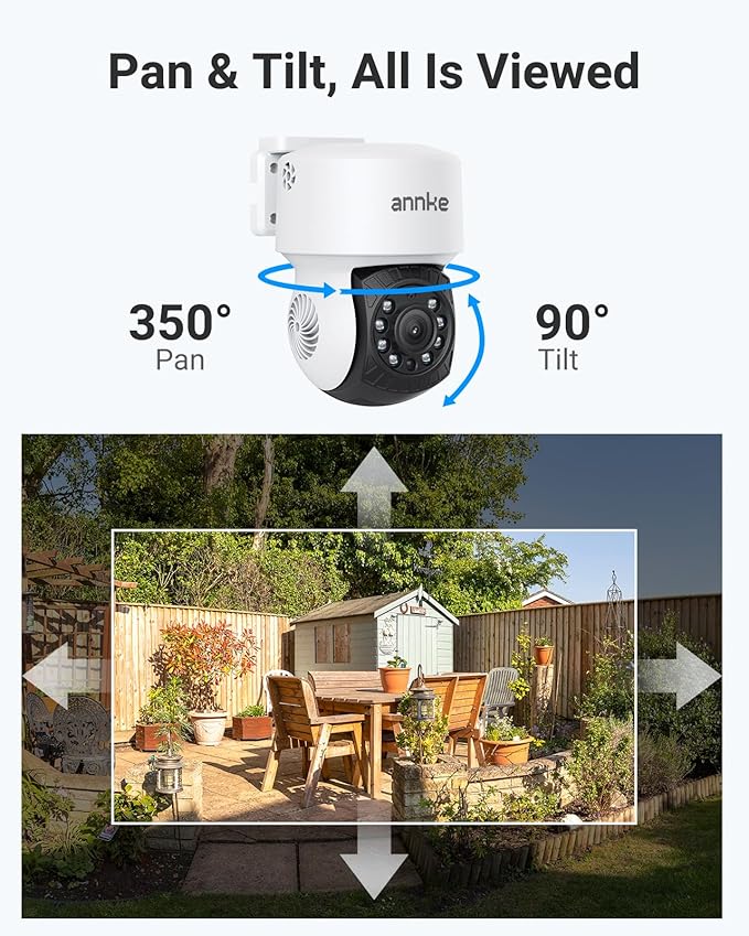 ANNKE 2Pack 1080P 2MP AHD CCTV Home Surveillance Dome Wired PT Camera - Image 2