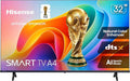 Hisense 32-Inch Class A4 Series HD 1080p Smart VIDAA TV (32A4NV, 2026 Model) - DTS Virtual: X, Noise Reduction, AI Sports Mode, Apple Airplay & Apple Home, Alexa Built in by Hisense