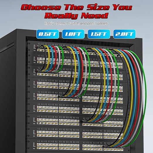 3 Feet Cat6 Patch Cables, Solid Pure Copper Patch Cord, Cat 6 Ethernet Cable - Image 6