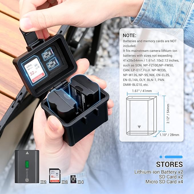 JJC Portable Camera Battery Organizer - Image 2