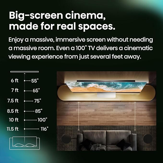 Hisense 75" U7 Mini-LED ULED 4K UHD Best Premium Gaming Smart Google TV (75U7SG, 2026 NEW) - Hi-QLED, Native 165Hz, VRR 330, HDR10+, Dolby Vision IQ·Atmos, IMAX Enhanced, Anti-Reflection, 2.1.2 Ch - Image 21