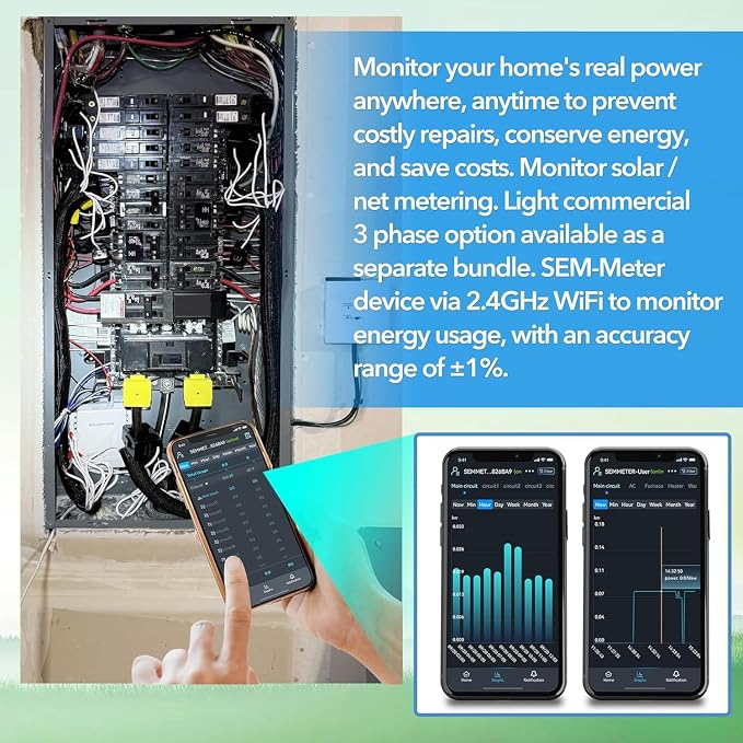 Smart Home Energy Monitor, Measure Power Usage in Real-Time, History - Image 5