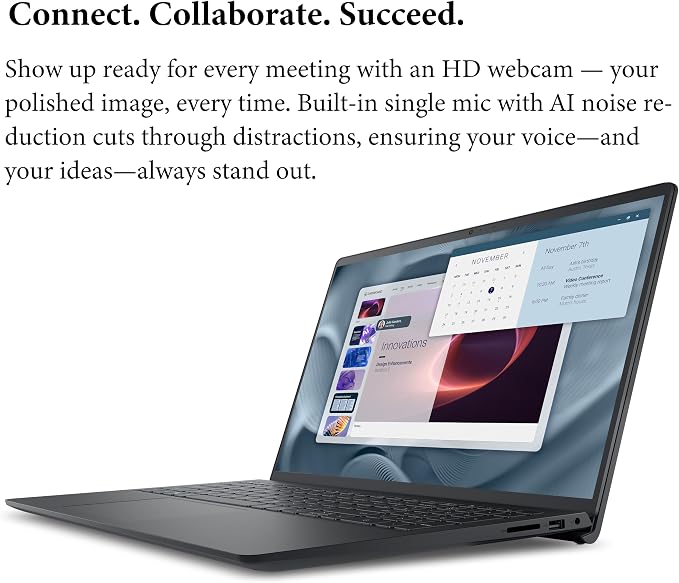 Dell Pro 15 Business Laptop, Intel Core i7-1355U, 16GB DDR5 512GB SSD | High Efficiency Office Notebook, Multi-Tasking, All-Day Battery Power, WiFi 6, Portable, FHD 120Hz Display - Image 4