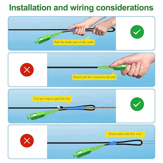 15 Meters SC/APC to SC/APC Fiber Optic Internet Cable, Armored Single Mode - Image 6