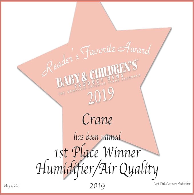 Crane Cool Mist Ultrasonic Baby Humidifier for Nursery and Kids Room, Auto Shut Off 1 Gallon, Optional Filter, Playful Design, Train - Image 10
