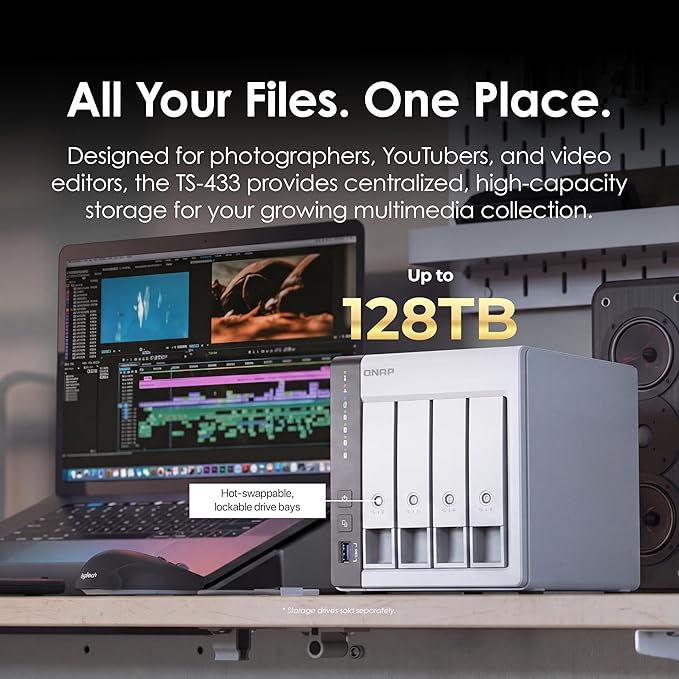 QNAP TS-433-4G-US 4 Bay NAS - Image 3