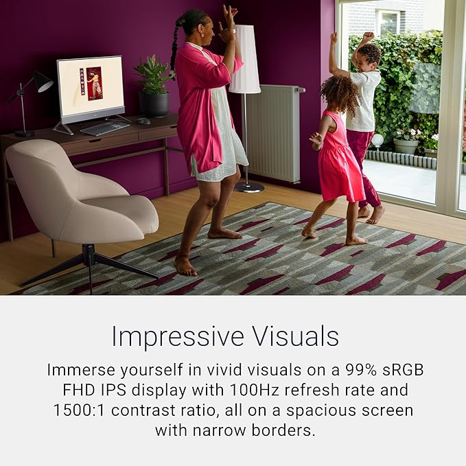 Dell 27 All-in-One Desktop, FHD, Intel Core 7 150U, 32GB, Windows 11 Home | Intel Graphics, 1TB SSD, Wi‑Fi 6E, Bluetooth, Keyboard & Mouse, Stereo Speakers, McAfee+ Premium Trial, EC27250 - Image 8