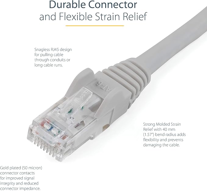 StarTech 7ft CAT6 Ethernet Cable - Image 3