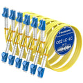 SpeedyCables- 1M-6Pack OS2 LC to LC Fiber Patch Cable, 1G/10Gb Duplex 9/125um by SpeedyCables
