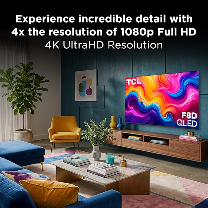 TCL 85-Inch Class F8D Series 4K QLED (85F8D, 2026 Model) with Dolby Vision HDR & Dolby Atmos, Smart Fire TV, Alexa+, 144Hz Refresh Rate, Game Accelerator 288, High Brightness LED Backlight - Image 6