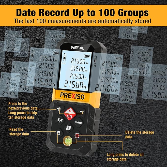 PREXISO 215Ft Laser Measure - Image 6