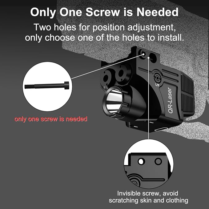 Red Green Purple Blue Laser Light Combo, 800 Lumens Tactical Flashlight Laser - Image 7