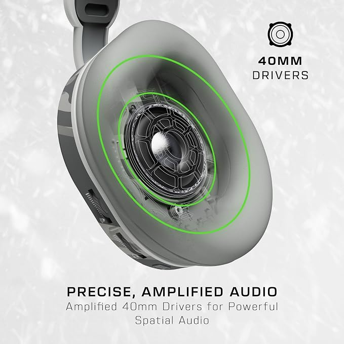 Turtle Beach Stealth 500 Wireless Multiplatform Gaming Headset for Xbox, PC | Xbox Series X|S, Xbox One, Bluetooth, 40mm Drivers, Rechargeable 40-Hr Battery, Flip-to-Mute Mic, Memory Foam, Arctic Camo - Image 7