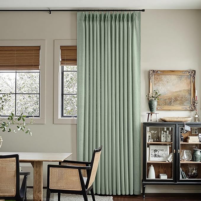 Memory Trained Pinch Pleated Curtains 80 Inches Long, Viral Linen Pinch Pleat - Image 4