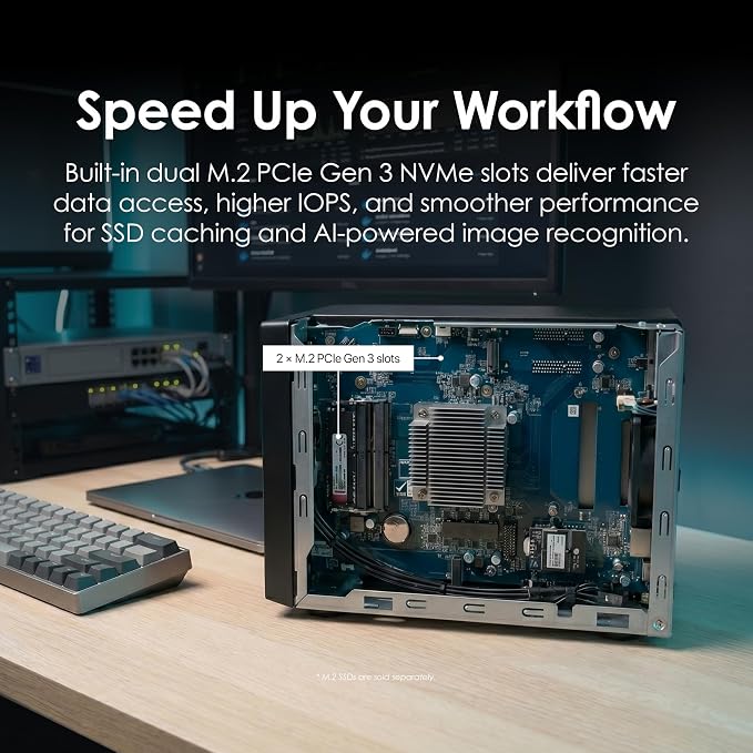 QNAP TS-473A-8G-US 4 Bay High-Speed Desktop NAS - Image 5