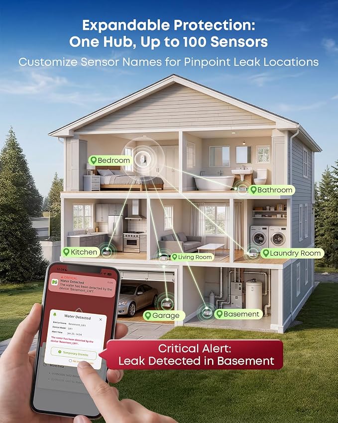 MOCREO WiFi Water Leak Detector - Image 6