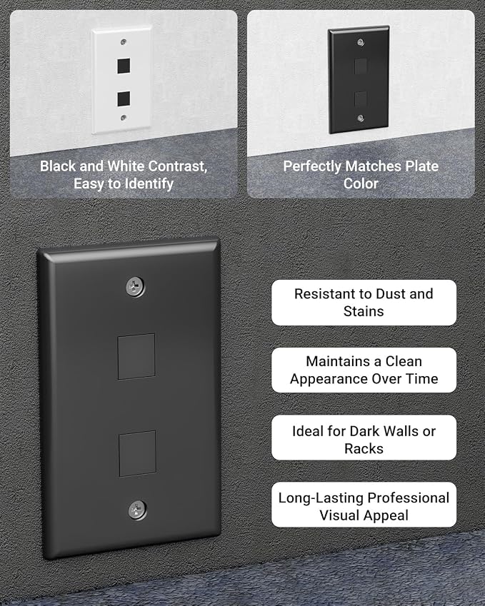 VCE UL Listed Blank Keystone Jack Inserts - Image 5