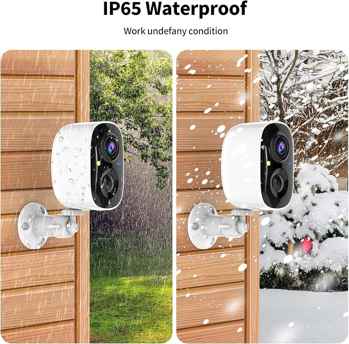 2K UHD Smart Wireless Security Camera Indoor/Outdoor, Battery Powered WiFi - Image 7