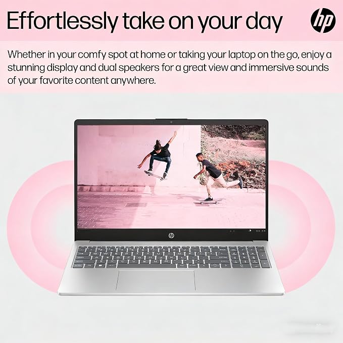 HP Essential 15.6" Laptop, 2026 Edition, 8GB RAM, 256GB SSD, Win11 | Intel 4-Core CPU, Everyday Student Computer, WiFi 6, Long Battery Life, Thin & Light PC for Business, Home Entertainment - Image 3
