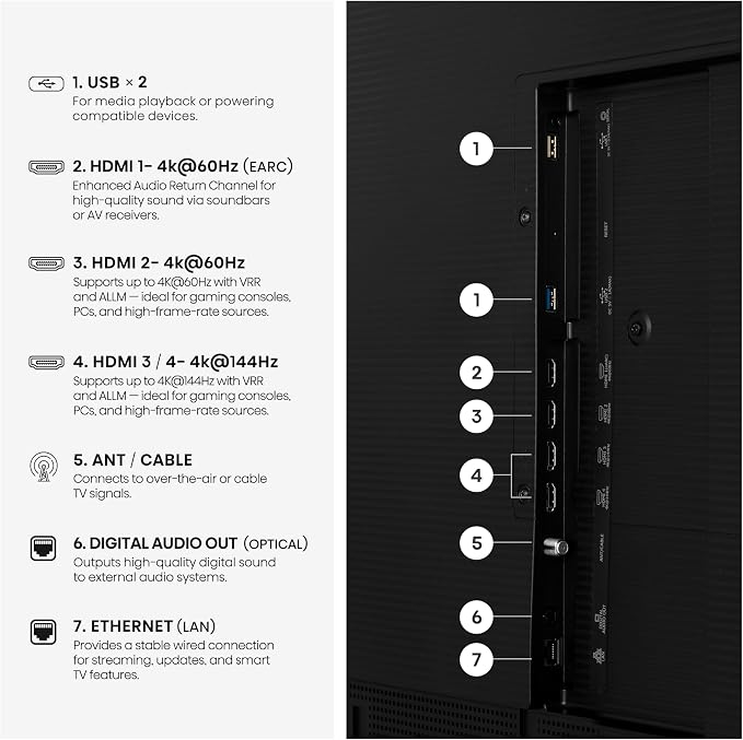 Hisense 85“ Hi-QLED 4K S7 CanvasTV Series Google Smart Art TV (85S7SG, 2026 New) - 144Hz, Art Gallery, Dolby Vision HDR, Anti-Glare Panel, Hi-Matte Display, Frame & UltraSlim Wall Mount Included - Image 14