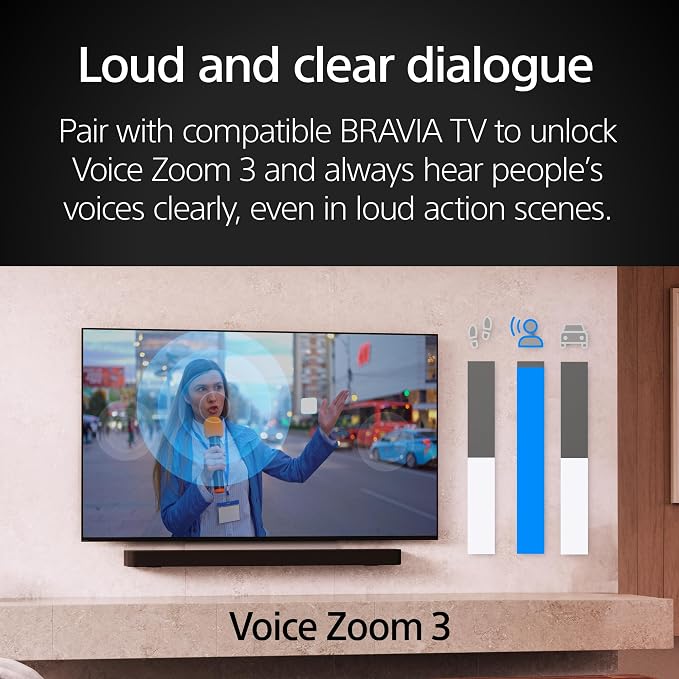 Sony BRAVIA 5 55-Inch 4K Mini LED Smart TV (K-55XR50, 2025) & BRAVIA Theater Bar 6 3.1.2ch Soundbar with Wireless Subwoofer Bundle - Image 8