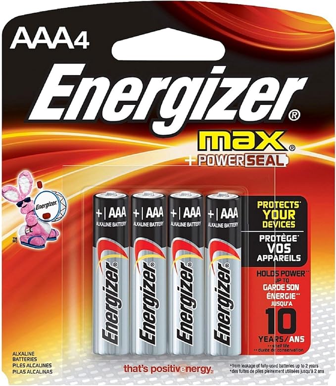 Energizer Max AAA Alkaline Battery 4 ea by Energizer