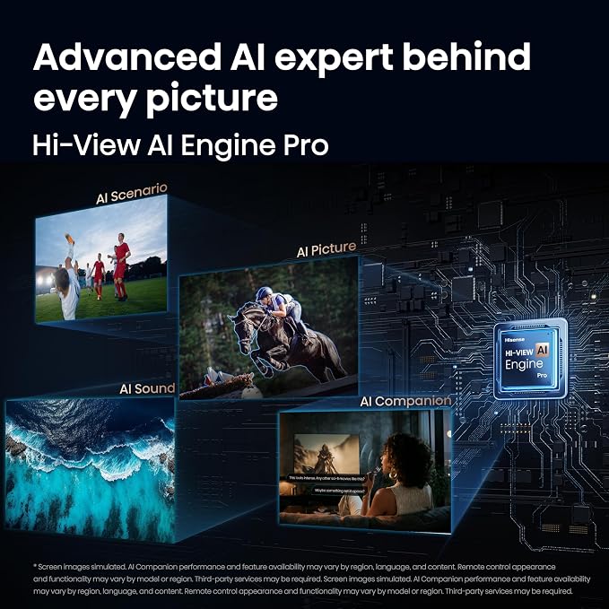 Hisense 85" U7 Mini-LED ULED 4K UHD Best Premium Gaming Smart Google TV (85U7SG, 2026 New) - Hi-QLED, Native 165Hz, VRR 330, HDR10+, Dolby Vision IQ·Atmos, IMAX Enhanced, Anti-Reflection, 2.1.2 Ch - Image 9