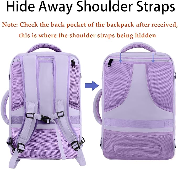 MATEIN Purple Backpack, Extra Large Travel Backpack - Image 6