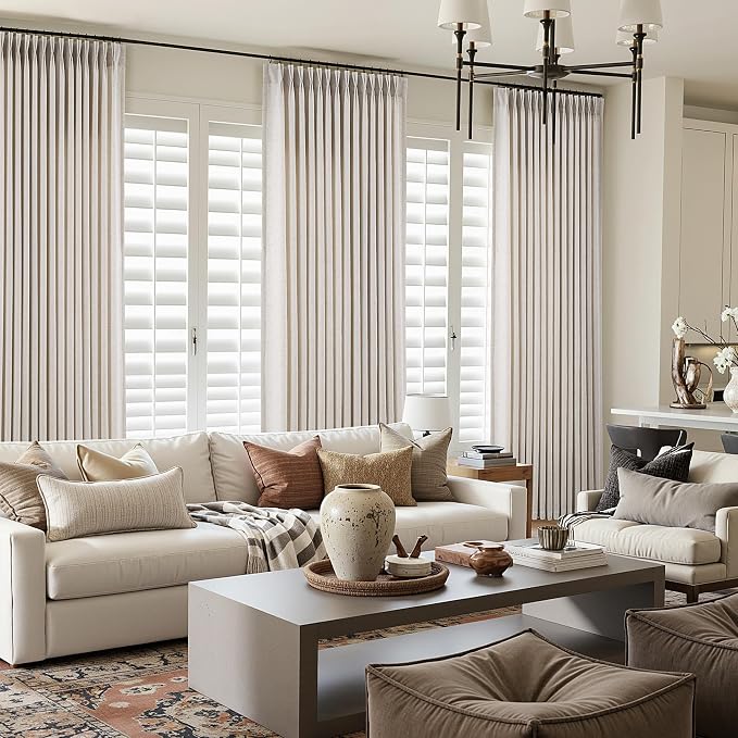 ANRODUO Memory Trained Pinch Pleated Curtains 96 Inches Long, Viral Linen Pinch - Image 4