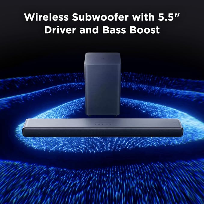 TCL S55H 2.1 Sound Bar with Wireless Subwoofer for Smart TV | Dolby Atmos DTS:X Auto Room Calibration| 220W Power Wireless Bluetooth Home Theater Audio | App Control & Remote Control | Latest Model - Image 7