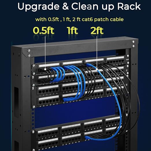 Rapink Patch Cables Cat6 3ft, Ethernet Patch Cable 10G Support, Cat 6 Patch - Image 5