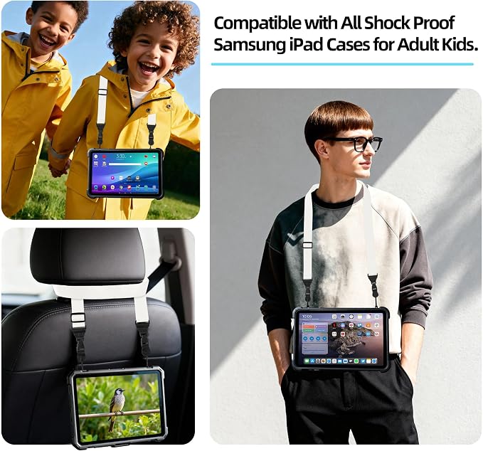 Adjustable Shoulder Strap:Comfortable iPad Strap Nylon Neck Lanyard - Image 5
