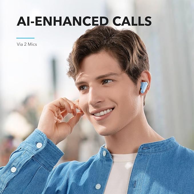Soundcore by Anker P20i True Wireless Earbuds, with Big Bass, 30H Playtime | Bluetooth 5.3, Water-Resistant, 2 Mics for AI Clear Calls, 22 Preset EQs, Customization via App - Image 6