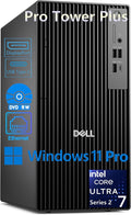 Dell Pro Tower Plus Core Ultra 7 265 32GB DDR5 2TB SSD Desktop Computer PC | AI-Ready, Intel 20-Core 13 TOPS NPU, DVD-RW, 3 DisplayPorts, 2 USB-C, Windows 11 Pro, Business Home Office by Dell