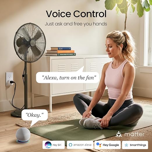 GHome Smart Plug Matter 15A, WiFi Smart Plugs Compatible - Image 3