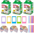 Fujifilm Instax Mini Instant Film 5 Plastic Desk Frames, 60 Sticker Frames by FUJIFILM