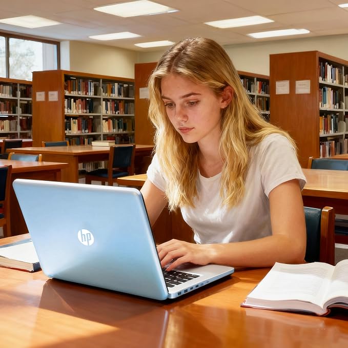 HP 14" Laptop, Intel N150 Processor, 4GB RAM, 128GB SSD, 1TB Cloud Storage, Long Battery Life, Windows 11 with Microsoft 365 for Business, Students & Everyday Use - Image 3