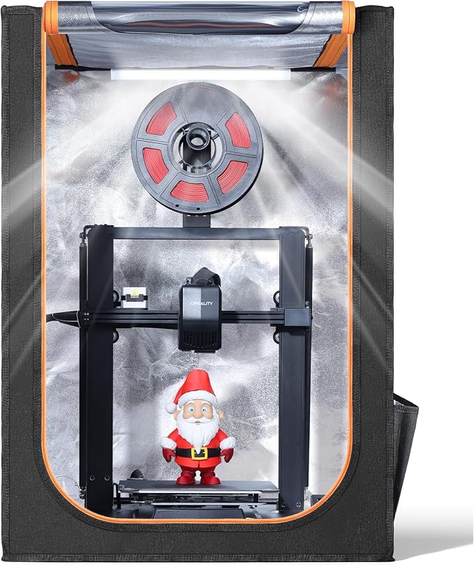 3D Printer Enclosure with LED Lighting, Fireproof Dustproof Tent Constant by YOOPAI