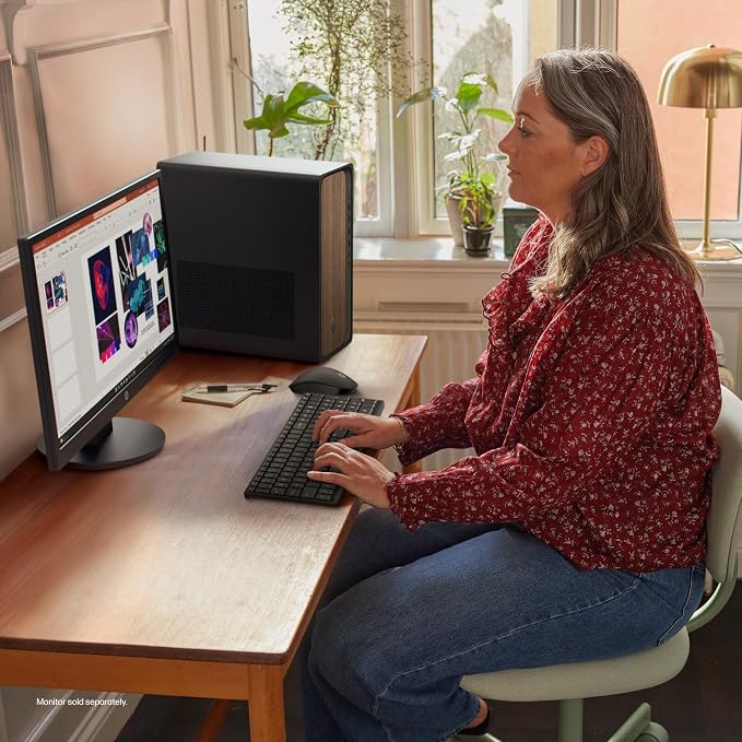 HP OmniDesk Desktop PC, Intel Core Ultra 7 265, 32 GB RAM, 2 TB SSD, Intel Graphics, Windows 11 Home, Microsoft Copilot, Dark Wood, M03-0060 (2025) - Image 12