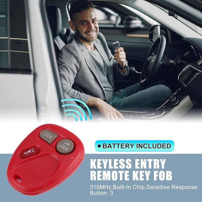 X AUTOHAUX 315MHz KOBLEAR1XT Replacement Keyless Entry Remote Key Fob - Image 2