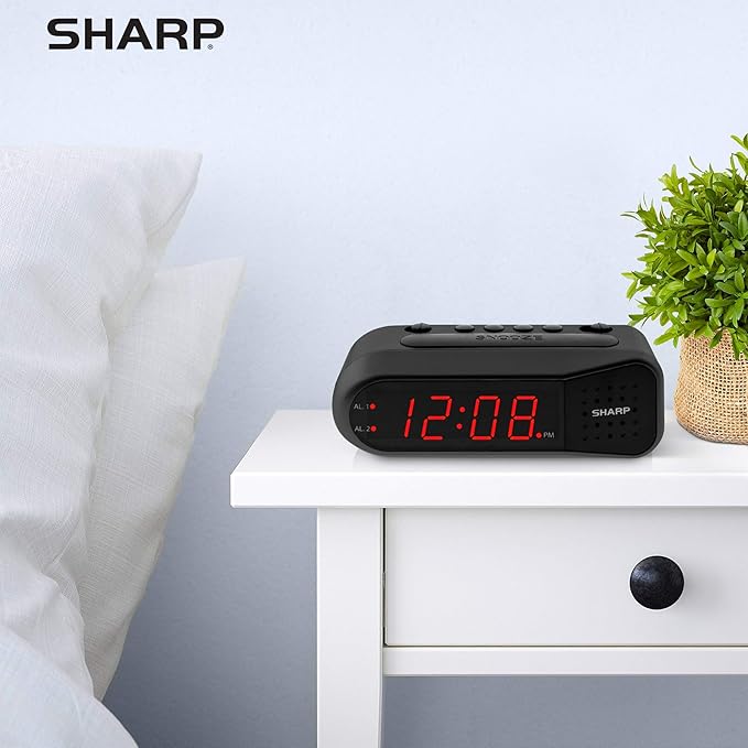 Sharp Easy-Set Digital Alarm Clock - Image 6