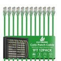 1 Foot Cat6 Patch Cables, Solid Pure Copper Patch Cord, Cat 6 Ethernet Cable by CatBose