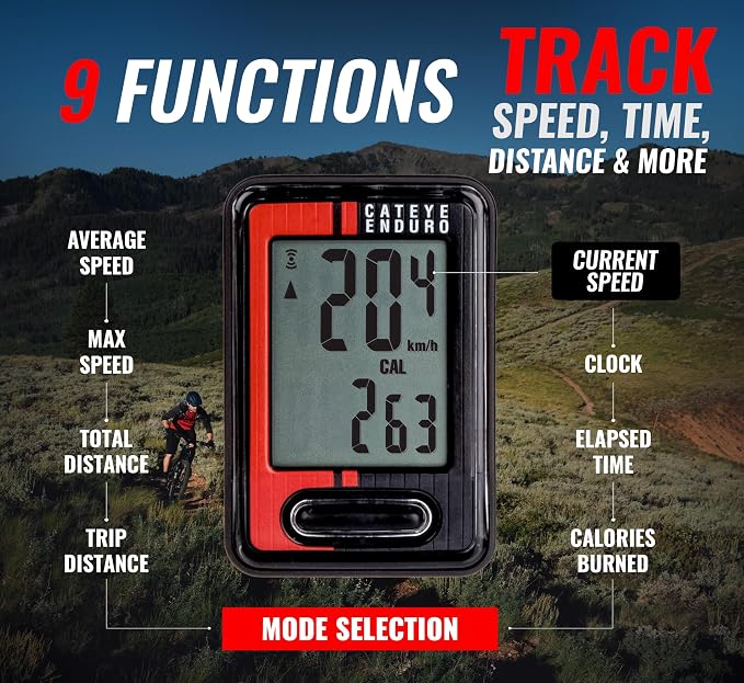 CATEYE Wired Bike Computer – Entry-Level Speedometer and Odometer, Auto - Image 2