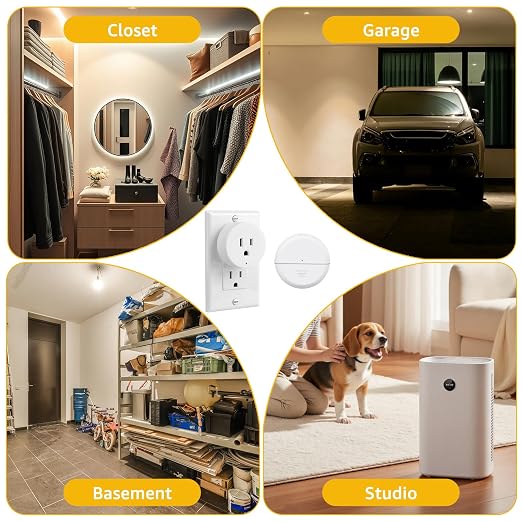 Motion Sensor Plug, PIR Sensor Plug to Auto Turn On/Off, Adjustable Detection - Image 9