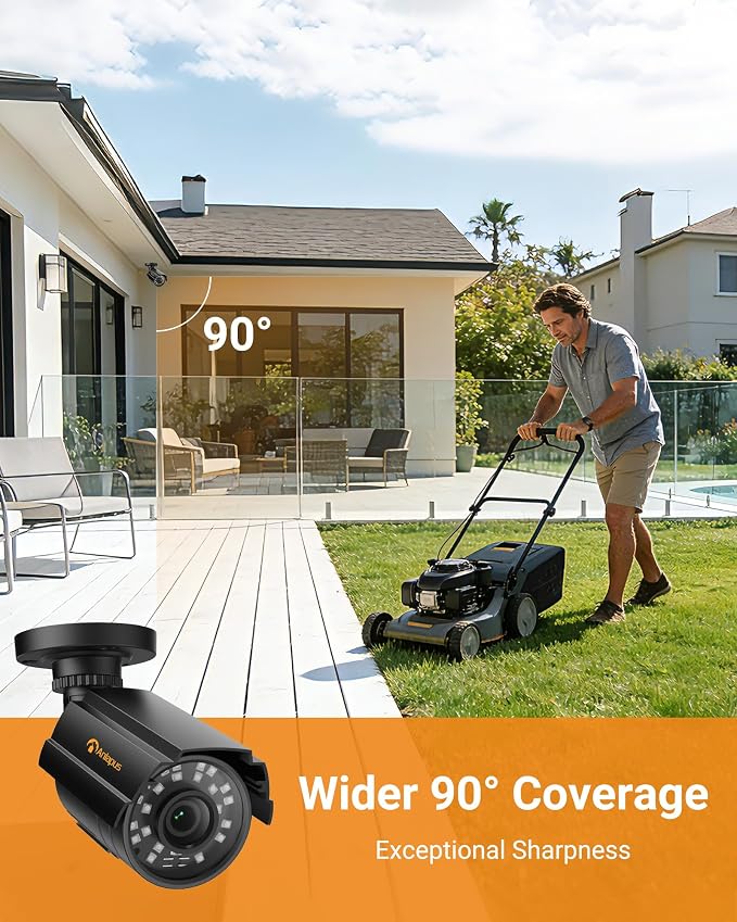 Anlapus 1080P Hybrid 4 in 1 Security Camera, HD TVI/CVI/AHD/CVBS Indoor Outdoor - Image 5