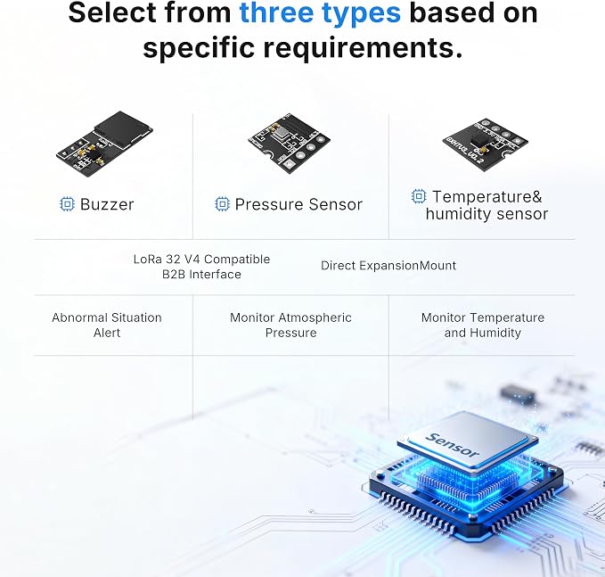 Heltec ESP32 LoRa V4 Development Board Tempered Glass Sensor Kit - Image 5