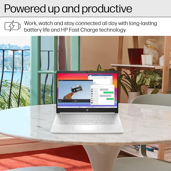 HP 14" Laptop Computer for 2026 Student Business Productivity, MS Office & Win 11 Pro, Copilot AI, Intel 4-Core CPU, 4GB DDR5 RAM, 628GB Storage (128GB UFS+500GB Ext), Wi-Fi 6, HubxcelAddon, Silver - Image 8