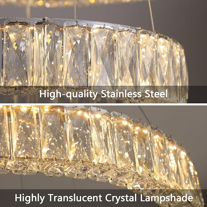 HAIXIANG 5-Rings Modern Chandelier - Image 6
