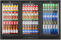Back Bar Cooler with 3 Glass Door, 11.2 Cu.Ft Commercial Beverage Fridge, Under Counter Display Refrigerator with Safety Lock for Beer, Soda, Wine, Built-In/Freestanding for Bar Store Restaurant by MZAVP