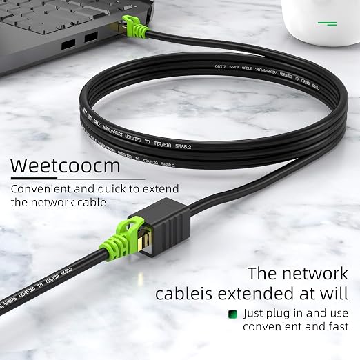 Ethernet Extension Cable 50ft, Network Cat6a Extension Patch Cable RJ45 Cords - Image 5